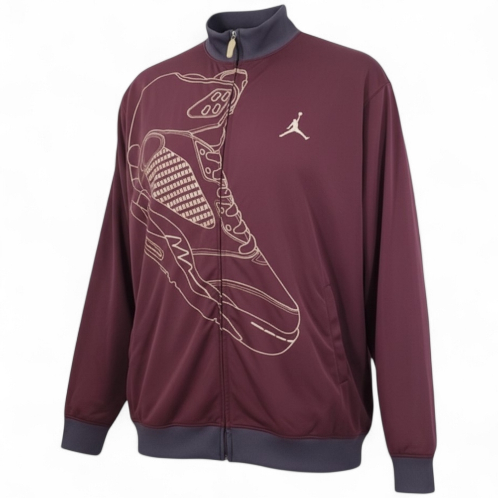 Jordan 5 Bordeaux Vintage 2005 Track Jacket Men's 3XL